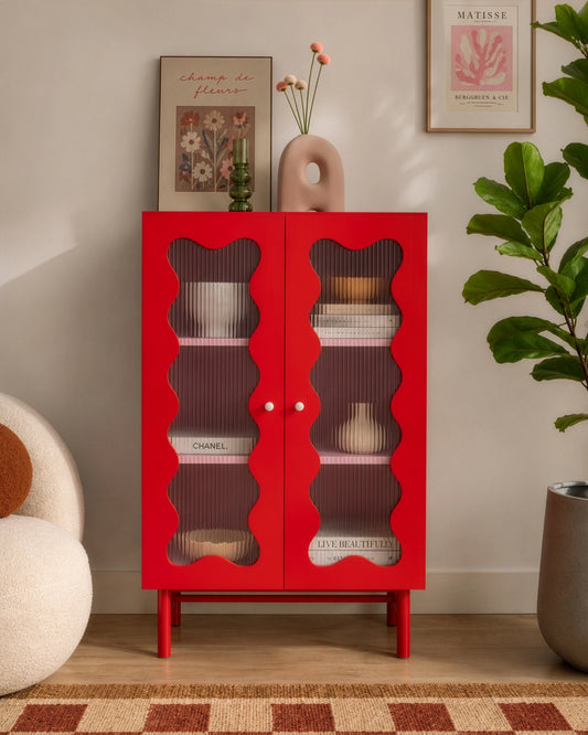 Wave Glass Cabinet