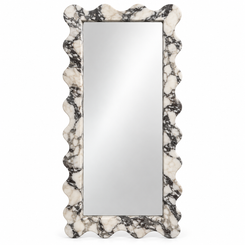 Viola Wavy Marble Mirror