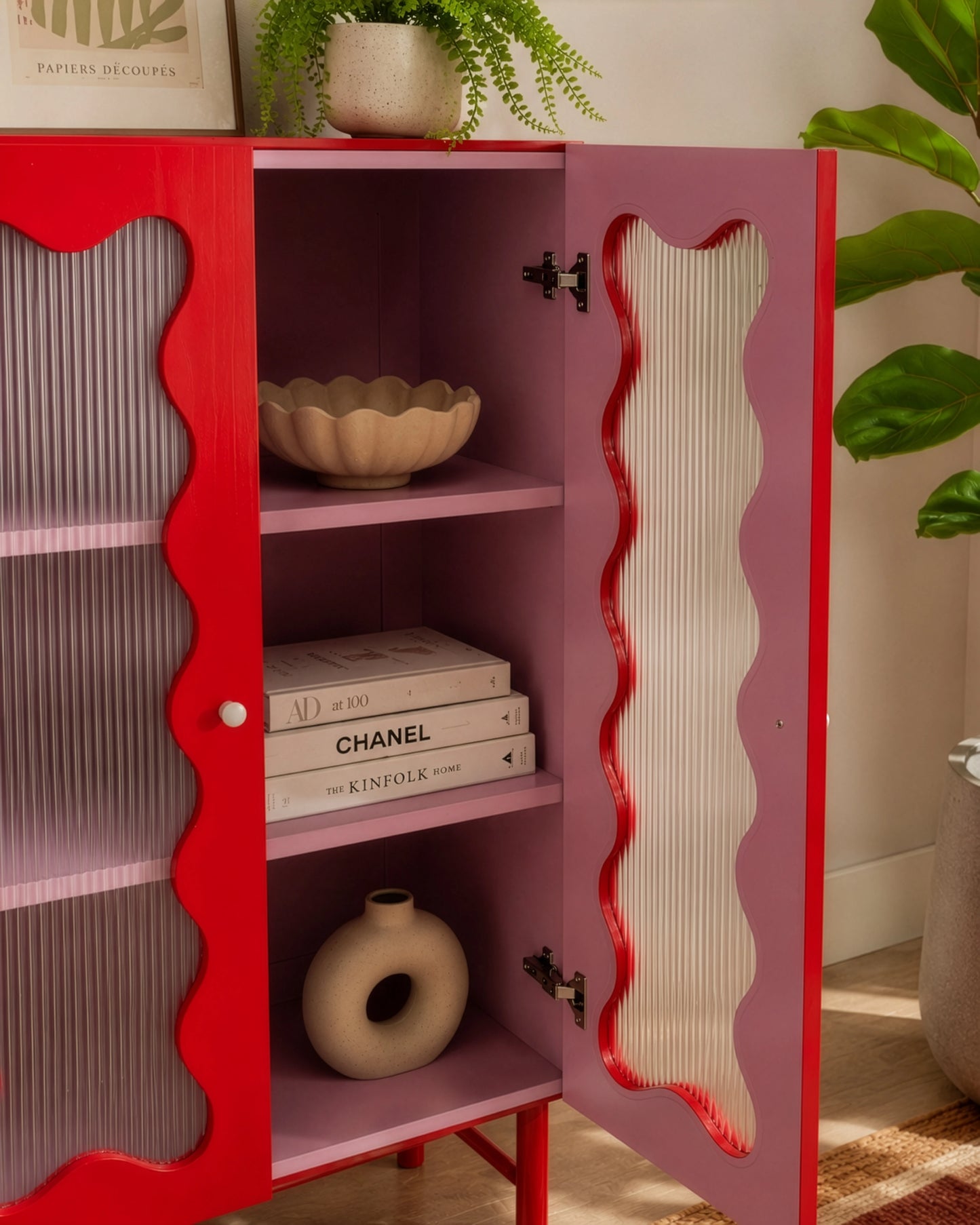 Wave Glass Cabinet
