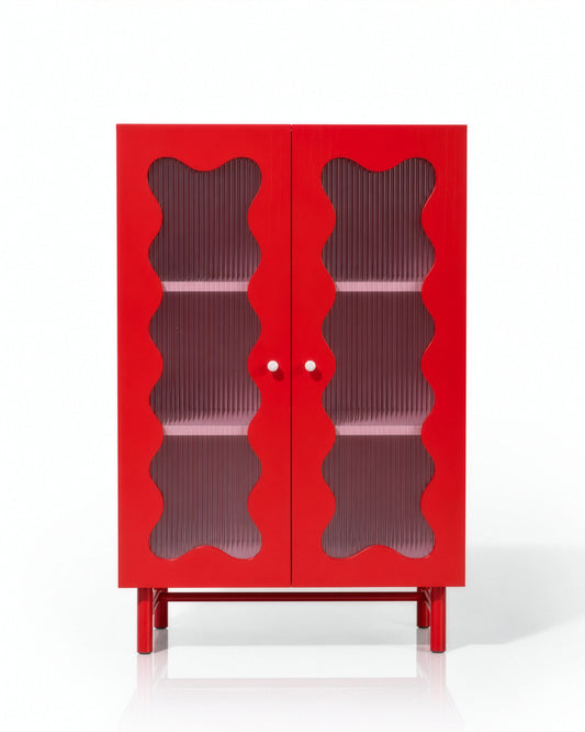 Wave Glass Cabinet
