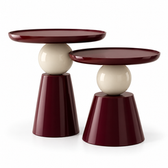Cove Orb Nesting Side Table Set