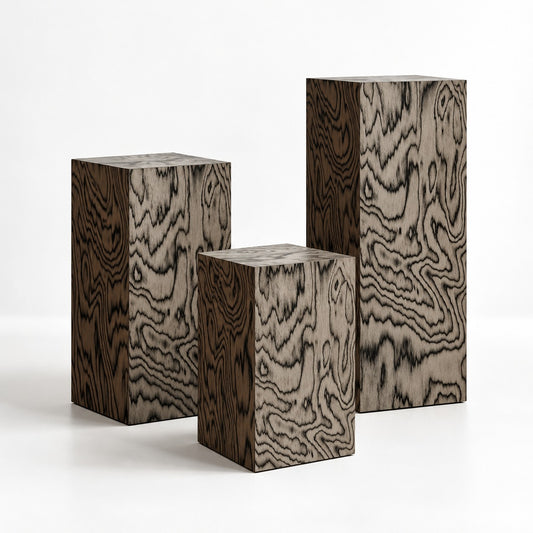 Ripple Woodgrain Pedestal